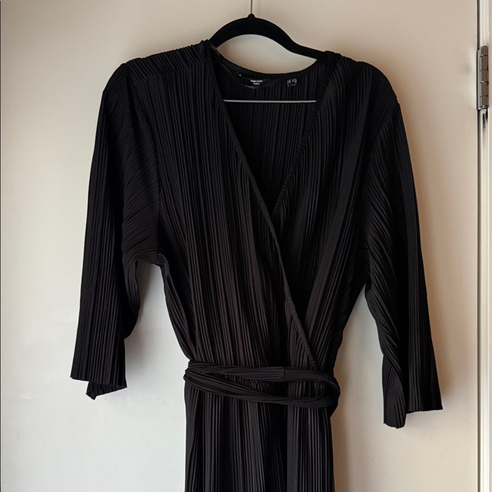 Vero Moda Black Pleated Dress